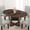 Brown-red, variant on 43.3 Inch - 59.06 Inch Extendable Oval Dining Table for 4-8, Transformer Round Kitchen Table with Wooden Pedestal Base, Dining Room Table with Storage Shelf for Kitchen, Apartment (Brown)