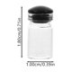 thumbnail image 2 of EeaseMX 50 mini frascos de vidrio transparentes de 0,5 ml con tapón de silicona, ideales para mensajes, bodas, recuerdos de fiestas (colores surtidos)., 2 of 7