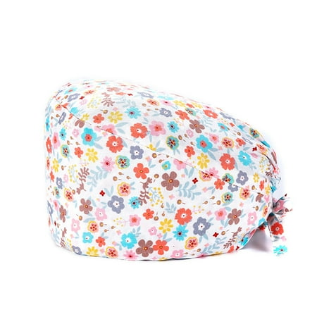 

Pack of 4 Working Caps Nurse Long-time Service Pure Color Dull Polish Button Multifunctional Unisex Work Uniform Operating Hats 35buckle