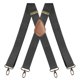 thumbnail image 1 of Nvzi Correa elástica ancha y gruesa ajustable para hombre, estilo retro, 4 botones, ideal para el trabajo, 1 unidad, color gris oscuro., 1 of 5