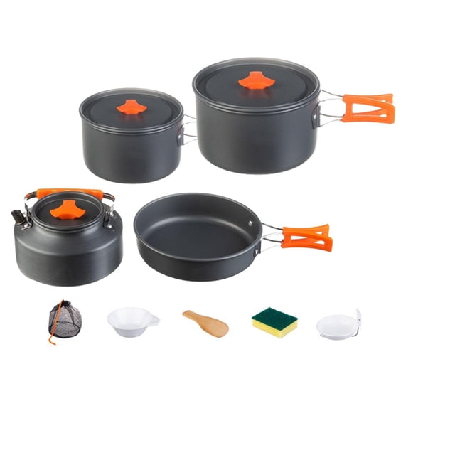Almencla Camping Cookware Mess Frying Pan for Camping Backpacking Outdoor Cooking B