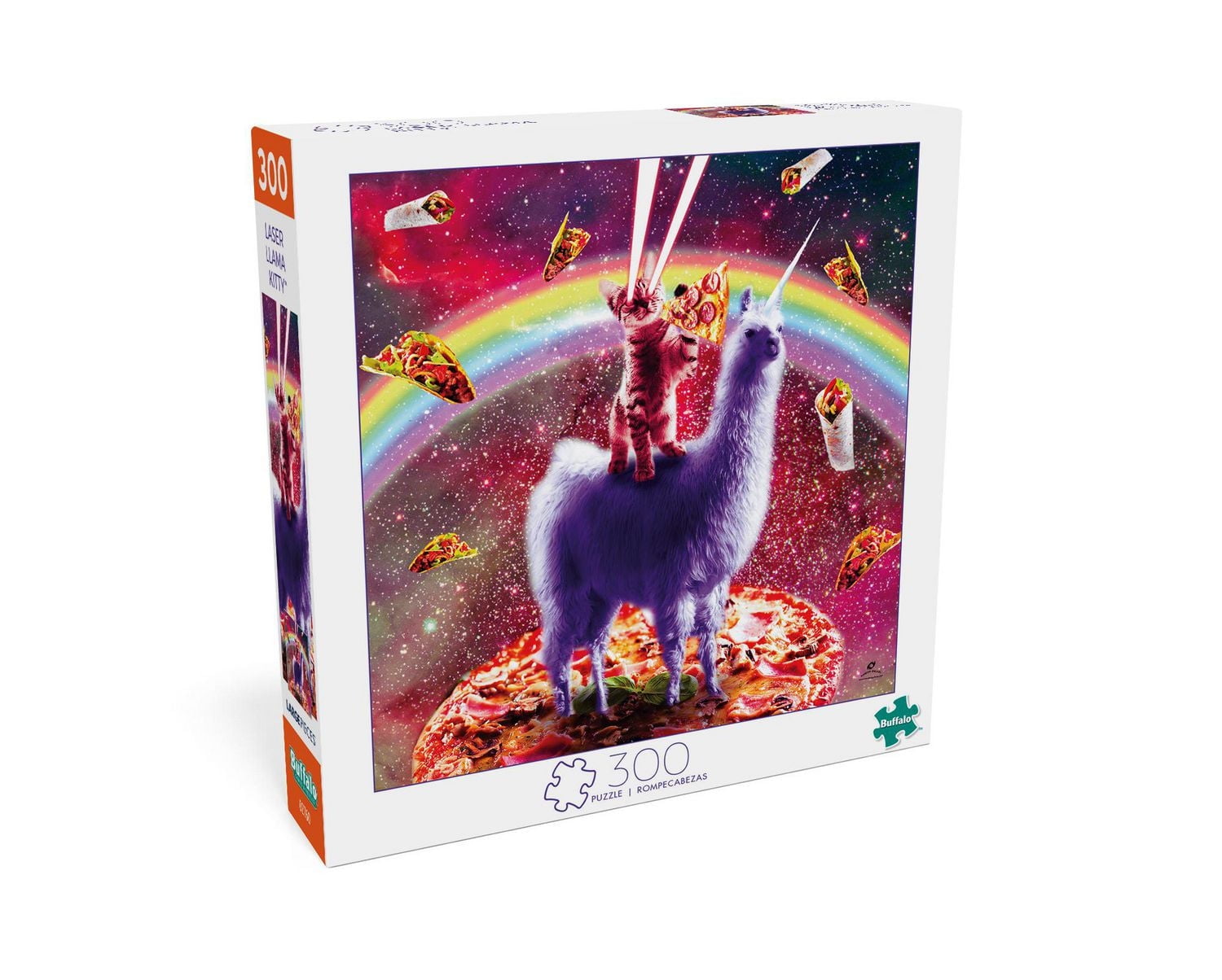Buffalo Games - Art of Play - Laser Llama Kitty - 300 Piece Jigsaw Puzzle