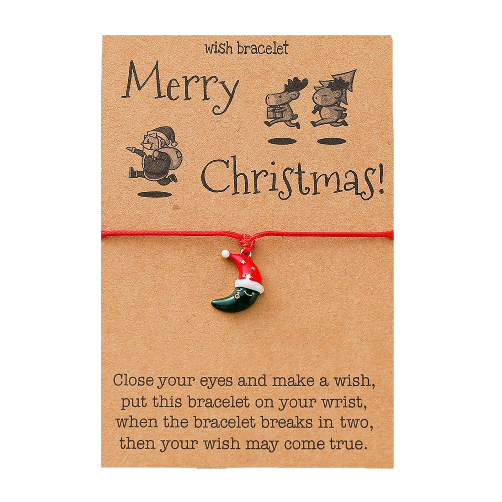 Stocking Personalised Gift Nan Present Wish Bracelet Gift Heart Charm Bracelet 