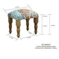 thumbnail image 3 of 4 Piece Wood Bench And Stools Set (Crescent Twirl), 3 of 3