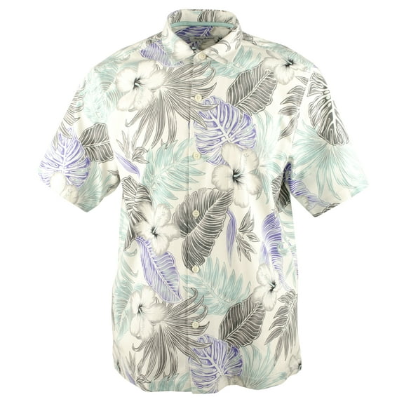 Tommy Bahama Konkan Jungle Silk Blend Camp Shirt (Color: Continental, Size2XLB).