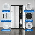 thumbnail image 2 of JAORD 72 '' Metal Locker with 2 Doors, Metal Storage Cabinet with Lockable Door, Lockers for Storage for School, Gym, Home, Office Assemble Required, 2 of 8