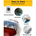 thumbnail image 3 of nqOlkjepod Coastal Tropical Round Tablecloth, Fitted Table Cover with Elastic for 55"-60" Round Tables, Blue Sky Coconut Tree Summer Beach Table Cloth Outdoor Dinning Party Waterproof Tablecloths, 3 of 6