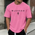 thumbnail image 2 of LILIYA God is Good Shirt Christian Jesus Cross T Shirts for Men Short Sleeve Casual Streetwear Religious Faith Inspirational Vintage Oversized Graphic Tees Tops Tee, 2 of 5