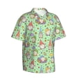thumbnail image 2 of Hawaiian Shirt For Men, Spring Gnomes Mens Button Down Short Sleeve Shirt, Summer Beach Shirts For Men, 2 of 2