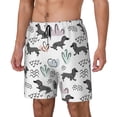 thumbnail image 2 of Fotbe Dachshund Dog Puppy Men’s Swim Trunks Quick Dry Swim Shorts Board Shorts with Mesh Lining-Small, 2 of 9