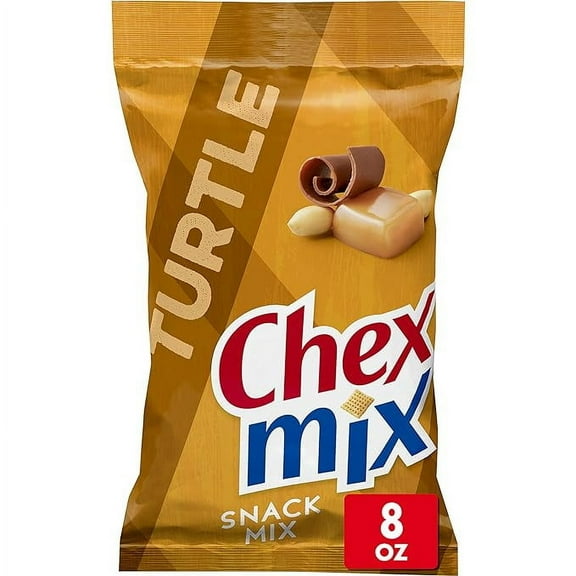 1 x Chex Mix Snack Mix, Turtle, Indulgent Snack Bag, 8 oz