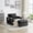 Black Lines, variant on avobird 3 in 1 Convertible Chair Bed Sleeper, Pull Out Sofa Bed With adjustable back/USB port/ashtray/swivel phone stand, Gray