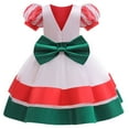 thumbnail image 2 of Christmas Elf Fairy Dress for Toddler Girls with Headband, Sequins Flower Wedding Gown, 1-6Y, 2 of 7