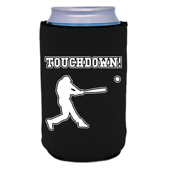 Touchdown Baseball Can Coolie (Black)
