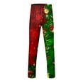 thumbnail image 4 of Hfolob Pants For Men Mens Christmas Casual Pants Festive Special Tie Dye Layered Snowflake Santa Plaid Printed Casual Pants Outdoor Pants, 4 of 4
