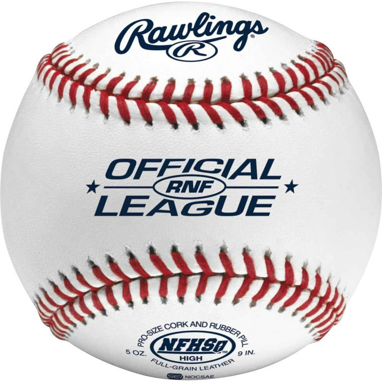 Rawlings Full-grain leather cover NFHS Official Baseball - Walmart.com