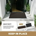 thumbnail image 6 of PABUBE High Stretch Elastic Silk Outdoor Doormat, Quick-Dry & Heavy-Duty Welcome Mat, Non-Slip Front Door Mat for Outside Entry, Low Pile Patio Doormat for Entry Rug, Brown, 32"x59", 6 of 9
