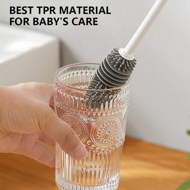 Long-handled Silicone Cup Brush Bottle Insulation Silicone Cup