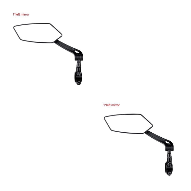 Sonducket Espejo retrovisor ajustable izquierdo y derecho para bicicleta, espejo retrovisor para bicicleta, Reflector de visión trasera de amplio alcance Type1 NO1 Sonducket CBP210728