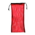 thumbnail image 5 of 19'' x 9'' Durable Drawstring Mesh Bag Storage Pouch Carry Sack for SCUBA Snorkeling Diving Gear Flippers Goggles Swimming Accessories Red, 5 of 6