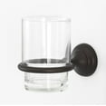 thumbnail image 2 of Alno A6670 Royale 5" Wall Mounted Bathroom Frosted Glass Tumbler - Brass, 2 of 6