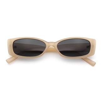 ✨Women\'s Brown Small Cateye Sunglasses Fashion Narrow Trendy Rectangle Sunnies Popular Small Narrow Cat Eye Sunglasses Women Men main image 3