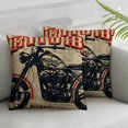 thumbnail image 3 of nygtbtfer Throw Pillow Cover Motor Motorcycle Helmet Part Bike Biker Black Pillowcase Square Pillow Case White, 3 of 7