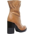 thumbnail image 3 of JUSTINREESS Harmonee Women's Rugged Leather Pull On Boot In Tan Size 10, 3 of 6