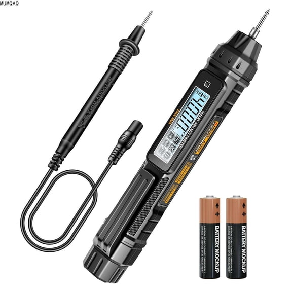 MUMQAQ Pen Type Digital Multimeter AC/DC Voltage Tester 6000 Counts Intelligent Professional Current Meter Non-Contact Voltmeter Sensor Pen Test for Resistance Continuity Capacitance Diode Live Wire