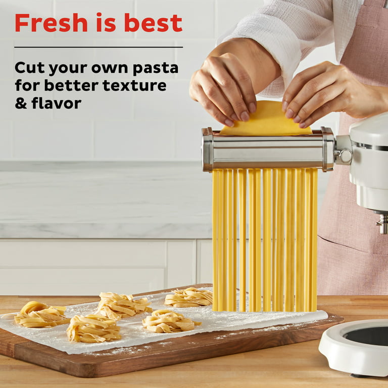 Pasta Maker Attachment for Instant Stand Mixer Pro with Pasta Roller,  Fettucine Cutter and Spaghetti Cutter Attachments 