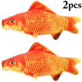 thumbnail image 1 of 2PCS Fish Cat Toy Funny Cotton Bite-resistant Cat Catnip Toy Pet Teething Toy, 1 of 10
