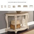 thumbnail image 2 of Signature Design by Ashley Realyn Table Console en Blanc Éclaté et Brun, 2 of 9