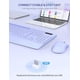 thumbnail image 4 of Combo de teclado y ratón SABLUTE Wireless Ergonomic Purple, 4 of 9
