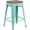 Mint Green, variant on Flash Furniture 24" High Backless Mint Green Counter Height Stool with Square Wood Seat