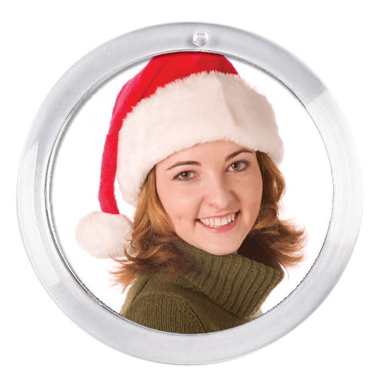 Snapins 2.875" Diameter Create Your Own Plastic Round Ornaments - Pack of 12