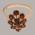 thumbnail image 5 of LBG British Made 9k Rose Gold Natural Garnet Womens Statement Ring - 33 size options - Size 10, 5 of 6