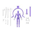 thumbnail image 2 of Rbaofujie Cent Changements Articulations Magnétiques Mobiles Bricolage Assemblage Modèle de Mannequin, 2 of 7