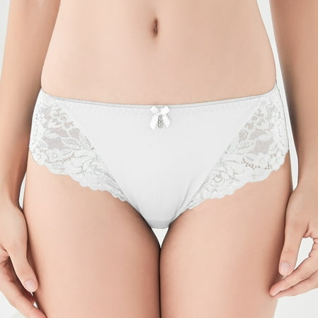 

Tejiojio Summer Clearance Swim Cloth Lace Mid-waist Women s Panties Lining Cotton Women s Briefs