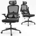 thumbnail image 1 of SIHOO M102C  Ergonomic Office Chair High Dual Back Support Mesh Desk Chair with Adjustable Headrest and Lumbar Support, Black, 1 of 8