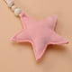 thumbnail image 3 of EeaseMX Adorno colgante de cuentas de madera de luna y estrella para cama de bebé, tienda de juegos, habitación, cuna (luna blanca y estrella rosa), 3 of 7