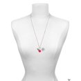 thumbnail image 3 of Delight Jewelry Silvertone Small 3-D Bee - Red Heart Nurse Strong Zoe Necklace, 3 of 4