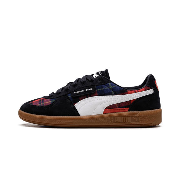 PUMA MENS Porsche Legacy "Palermo - Tartan - Black Red" 308415 01 308415 01 from Stadium Goods