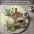 thumbnail image 2 of CounterArt Rustic Wine Tempered Glass Lazy Susan Turntable 13" Diameter, 2 of 7
