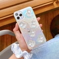 thumbnail image 3 of iPhone XR Cute Case, 3D Cute Candy Colors Cartoon Bear Clear Women Girls Case for iPhone XR-Clear Bear, 3 of 9