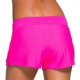 thumbnail image 2 of SWSMCLT Women's Side Split Board Shorts Waistband Plus Size Low Rise Tankini Bikini Bottoms Sporty Swimsuit Bathing Suit Swim Trunks Boyshorts Slit Swimming Panty Rose X-Large, 2 of 4