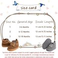 thumbnail image 6 of Baby Boy Girl Soft Sole Canvas Sneakers Sparkle High Top Lace Up Infant Unisex Ankle Shoes Booties Toddler Newborn Prewalker First Baby Walking Crib Shoes, 6 of 6