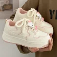 Alex 2025 Sanrio Hello Kitty Y2K Platform OffWhite Sneakers for Women