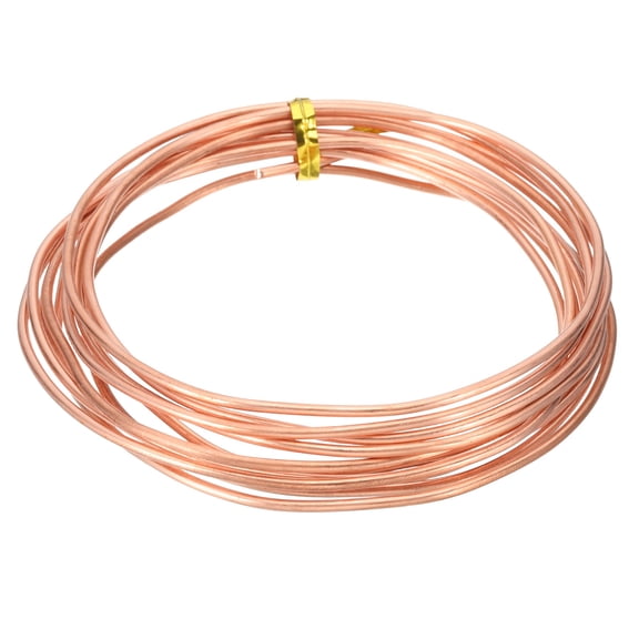 99.9% Pure Copper Wire for Jewelry Making, 12 Gauge (2mm) Copper Craft Wire 9.8 Feet