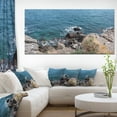 thumbnail image 1 of Blue Waters at Crimean Peninsula Beach - Seashore Canvas Art Print, 1 of 3