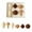 B, variant on Harlier 6PCS Velvet Christmas Ornaments Set, Flocked Shatterproof Assorted Hanging Xmas Tree Ball Decorations for Home, Decorative Baubles for Holiday Party Wedding Decor Supplies